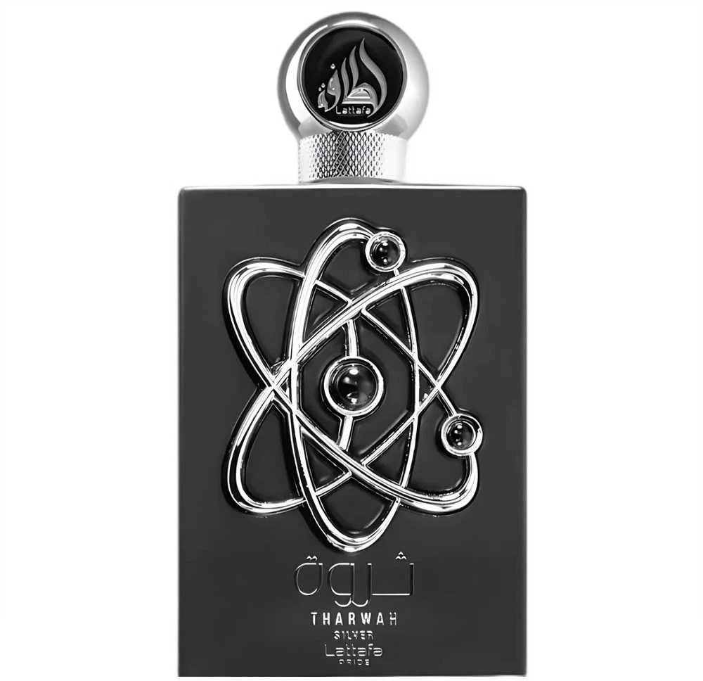 Lattafa Tharwah Sidabrinis EDP parfumuotas vanduo vyrams, 100 ml