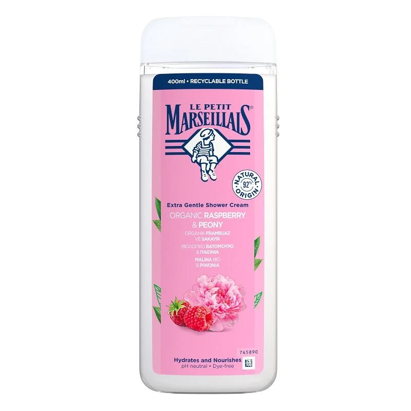 Le Petit Marseillais Extra Gentle Shower Kreminis Organic Raspberry & Peony Shower Kreminis