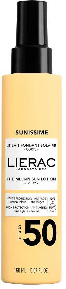 Lierac Sunissime Sun Milk SPF 50+ apsauginis pienelis nuo saulės, 150 ml