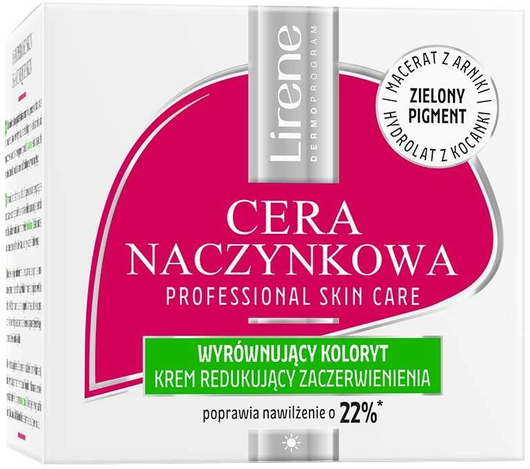 Kremas jautriai, raustančiai odai Lirene Cera Naczynkowa, 50 ml