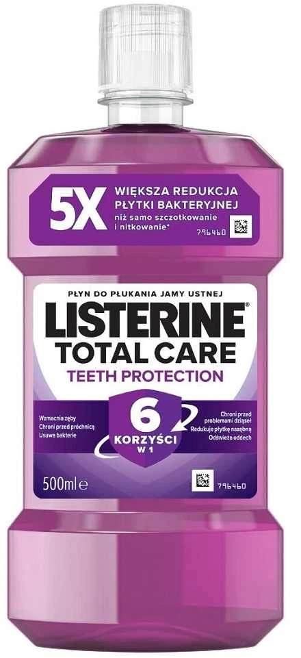 Johnson Listerine Total Care Teeth Protection burnos skalavimo skystis 500ml