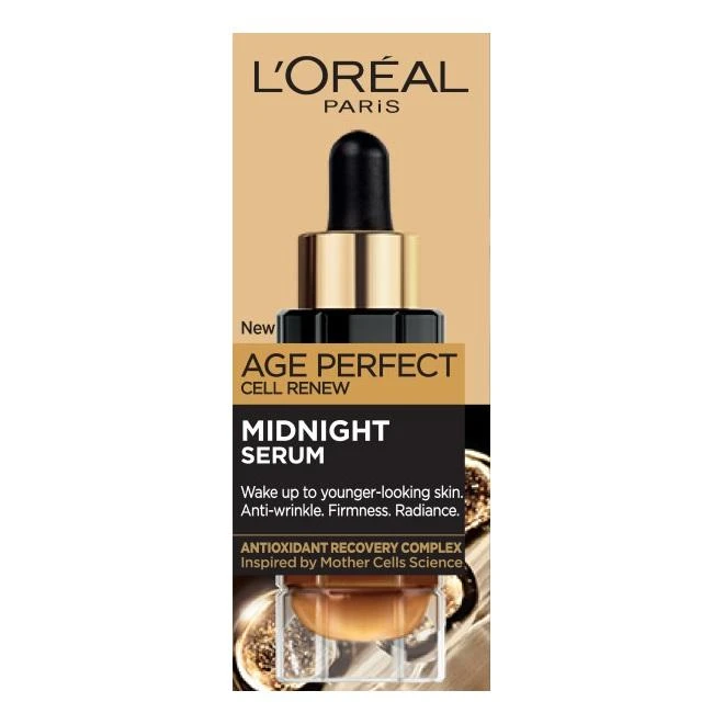 L'Oréal Paris Age Perfect Cell Renew Midnight Serum odos serumas moterims, 30 ml