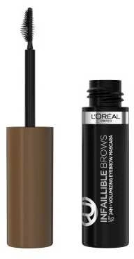 L’Oréal Paris Make-Up Designer Brow Artist Plumper 108 Dark Brunette antakių tušas Ruda 7 ml
