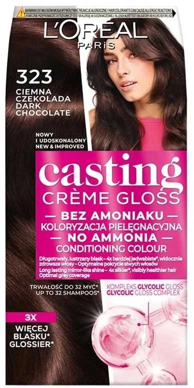 L'Oreal Paris Casting Creme Gloss 323 tamsus šokoladas