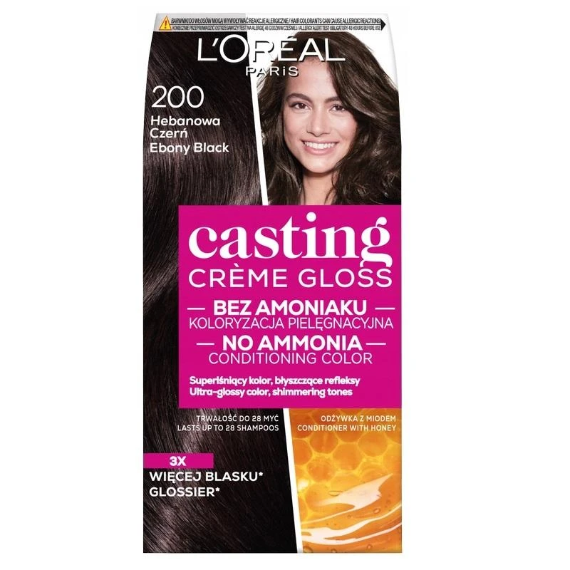 L'Oreal Casting Creme Gloss 200 plaukų dažų pakuotė