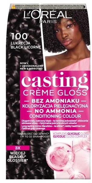 L'Oreal Casting Creme Gloss 100 juoda pakuotė