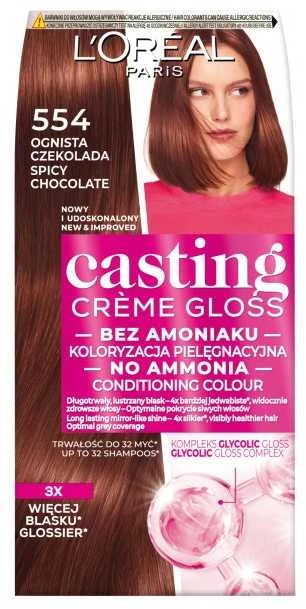 L'Oreal Casting Creme Gloss 554 rudi plaukų dažai