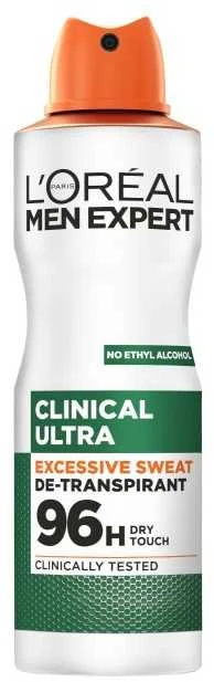 L'Oreal „Men Expert Clinical Ultra 96H“ antiperspiranto purškiklis, 150 ml