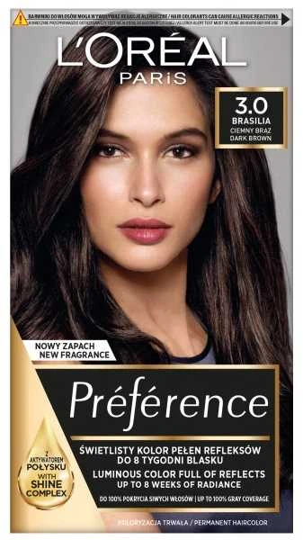 „L'Oreal Paris Preference 3“ tamsiai ruda