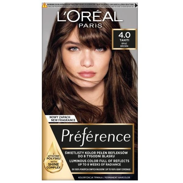 L'Oreal Preference 4.0 Tahiti plaukų dažai