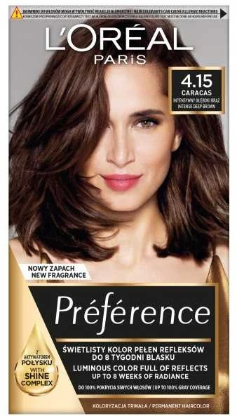 L'Oréal Préférence 4.15 Caracas plaukų dažai