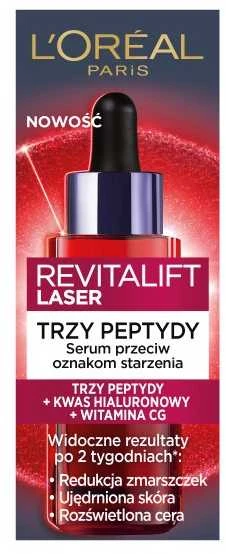 L'Oreal Paris Revitalift lazerinis Three Peptides Serum veido serumas, 30 ml