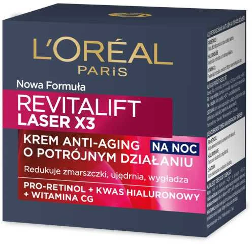 L'oreal Revitalift Laser X3 naktinis kremas-kaukė 50ml