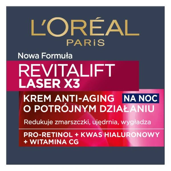 L'oreal Revitalift Laser X3 naktinis kremas-kaukė 50ml