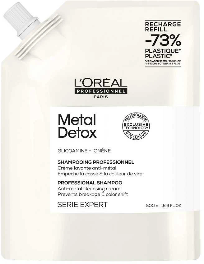 L'oreal Professionnel Metal Detox champú Para Cabello Dañado Recarga, 500 ml
