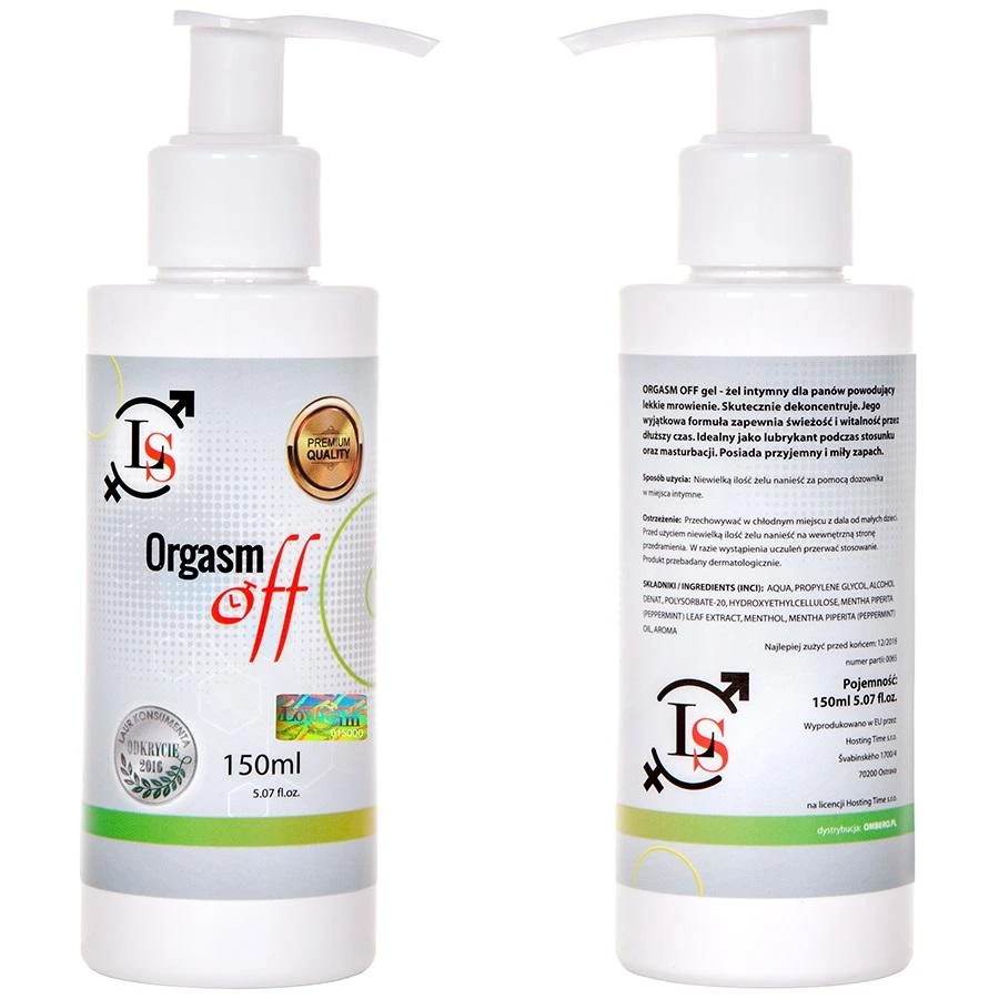 Love Stim MIŠKO STIMO _ Orgazmas Off gelio intymus vyrams sukelia šviesos dilgčiojimas 150ml