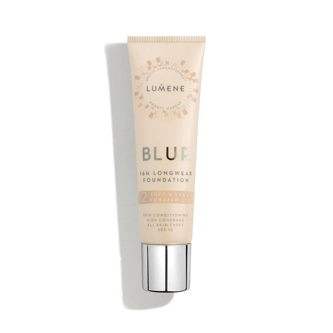Lumene Blur 16h Longwear Foundation 2 Soft Honey, 30 ml