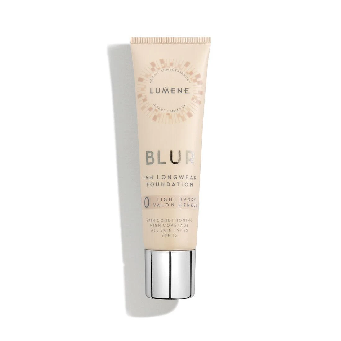 Lumene Blur 16h Longwear Foundation 0 Light Ivory, 30 ml
