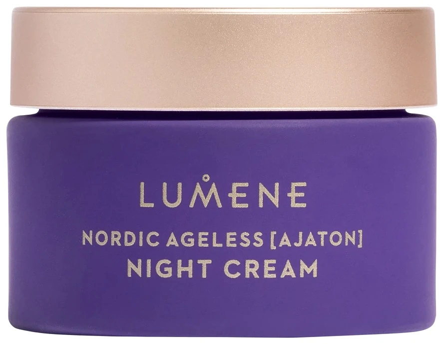 „Lumene Nordic Ageless Ajaton Radiant Youth Night“ lyginamasis ir minkštinamasis naktinis kremas 50 ml