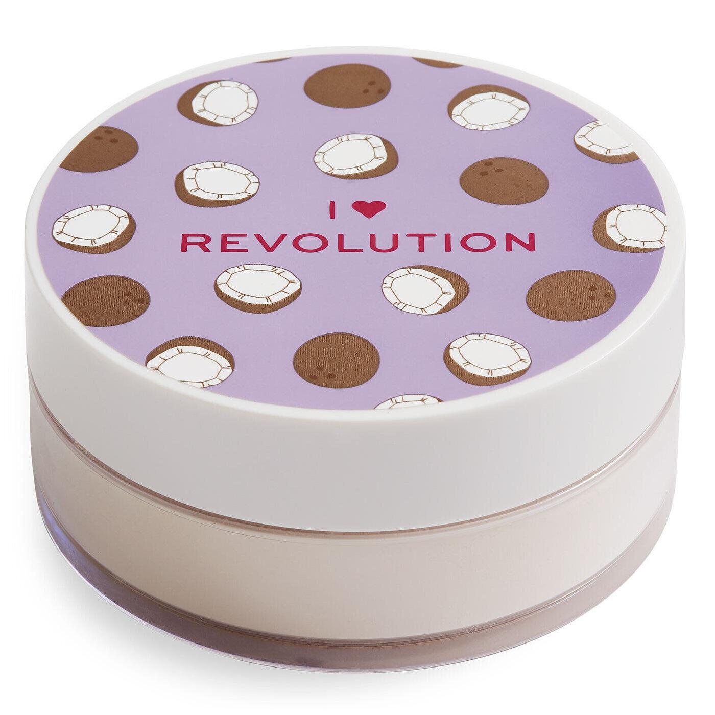 Makeup revolution „I Heart Revolution“ kokoso birūs fiksuojamieji milteliai, 22 g