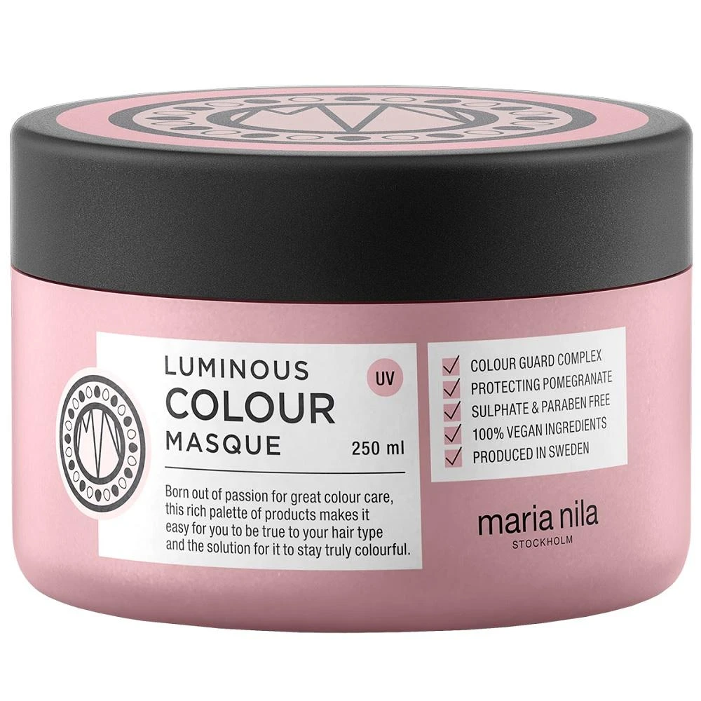 Maria Nila Luminous Colour Masque spindesio suteikianti kaukė dažytiems plaukams, 250 ml