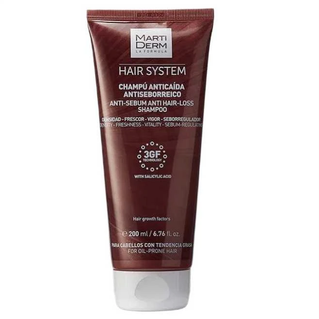 Martiderm Anti Sebum antiseborėjinis šampūnas nuo plaukų slinkimo, 200ml
