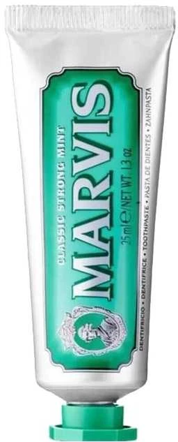 Marvis Classic Strong Mint Klasikinė mėtų skonio dantų pasta, 25 ml