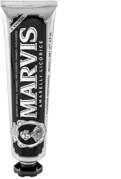 Marvis Amarelli Licorice Saldymedžio ir mėtų skonio dantų pasta, 85 ml