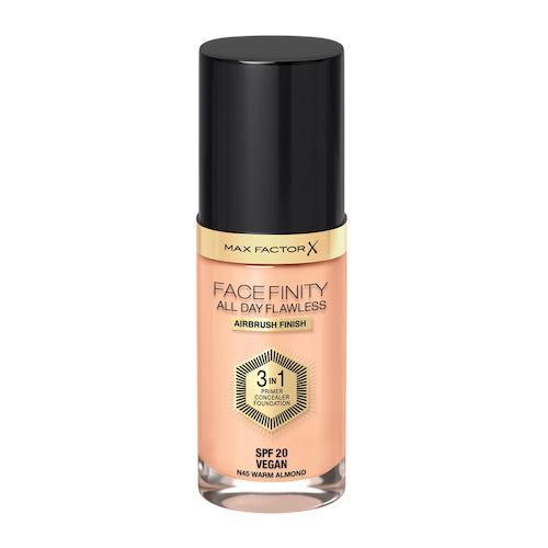 Max Factor Facefinity All Day Flawless Flexi-Hold 3in1 gruntas Maskuoklis Foundation SPF20 45, 30 ml