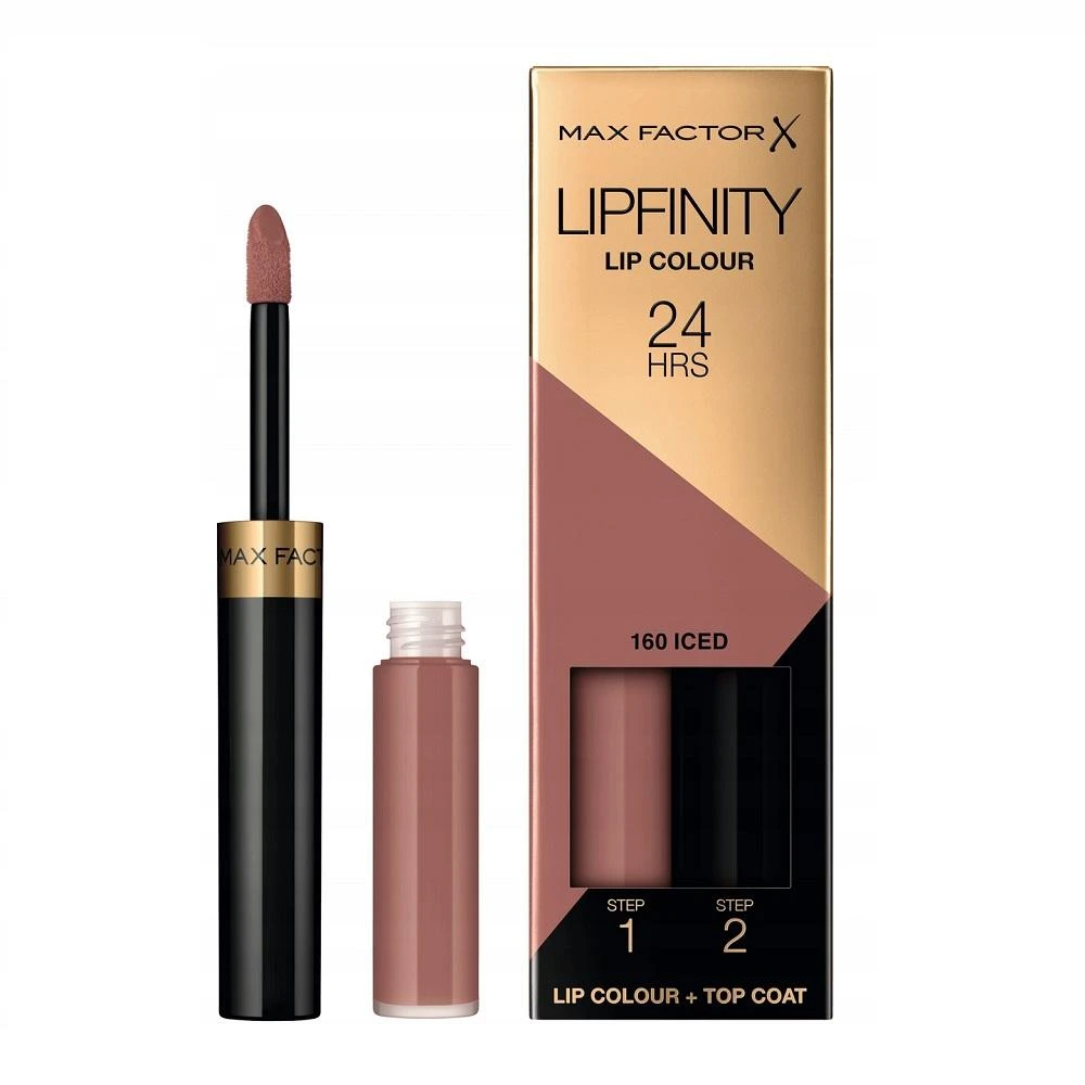 "Max Factor Lipfinity" lūpų dažai 24h 160 Iced 2ml