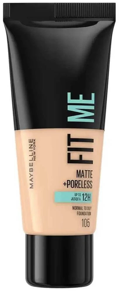 Makiažo pagrindas Maybelline Fit Me Matte+Poreless (105 Natural Ivory) 30ml