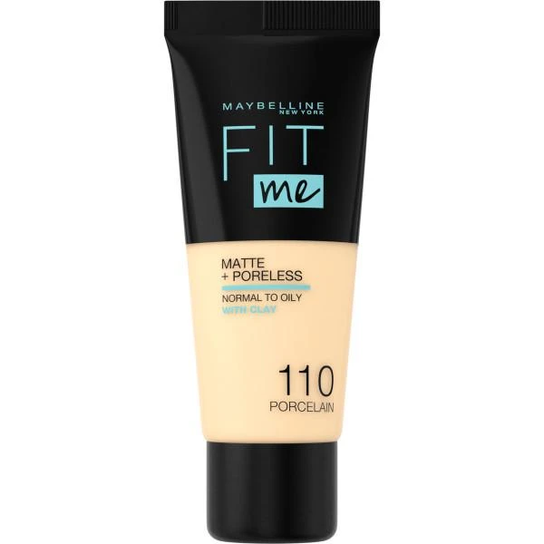 Makiažo pagrindas Maybelline Fit Me Matte+Poreless (110 Porcelain) 30ml