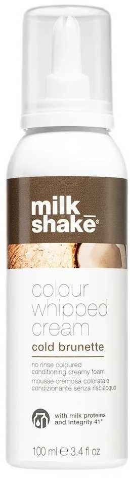 Kondicionuojančios dažomosios putos MILK SHAKE Colour whipped cream ,,Cold Brunette", 100m