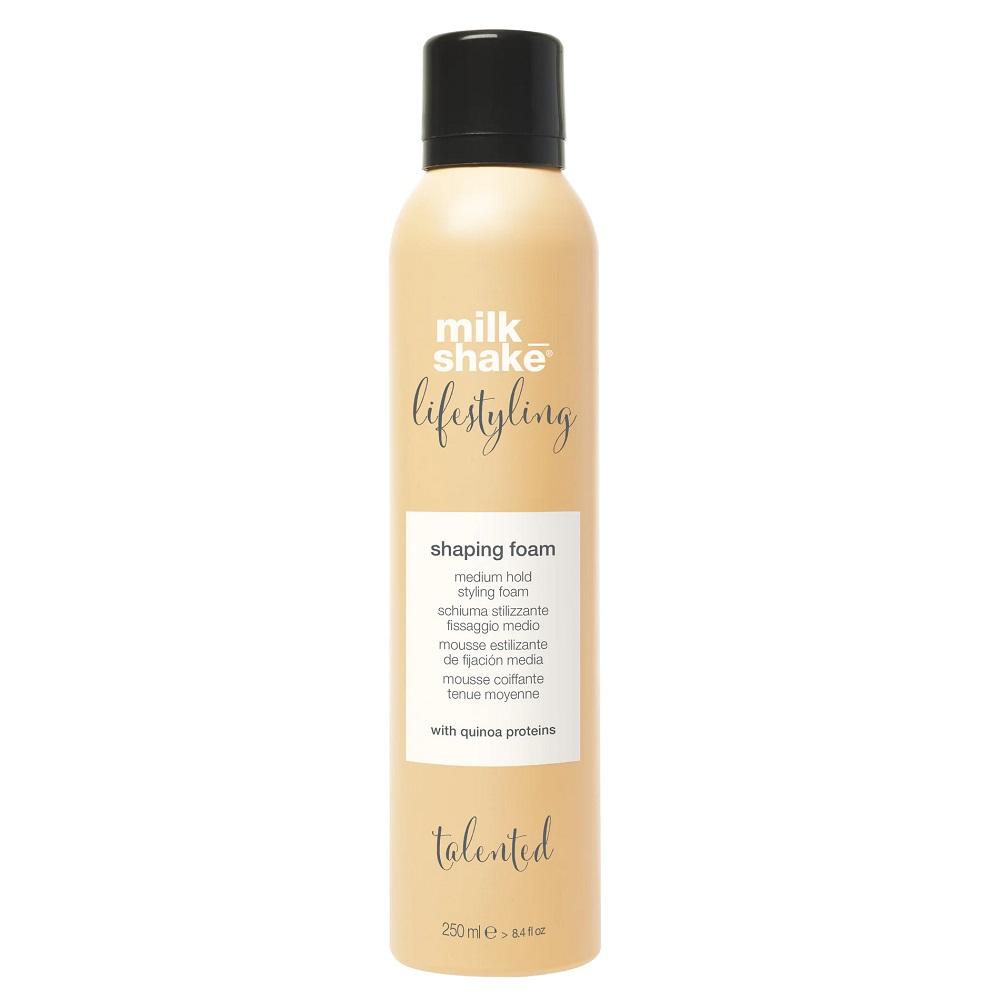Vidutinės fiksacijos putos plaukams Milk Shake Lifestyling Shaping Foam Medium Hold 200ml
