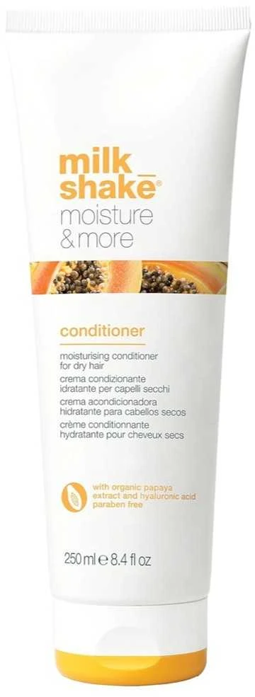 Drėkinamasis kondicionierius sausiems plaukams| Milk Shake - Moisture & More, 250 ml