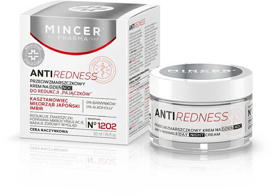 Mincer Pharma Mincer Antiparaudimas Ant raukšlių kremas dieną ir naktį sumažinti "kiaulių" Nr 1202 50ml