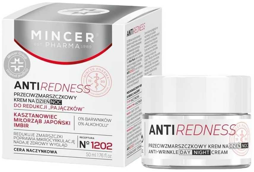 Mincer Pharma Mincer Antiparaudimas Ant raukšlių kremas dieną ir naktį sumažinti "kiaulių" Nr 1202 50ml