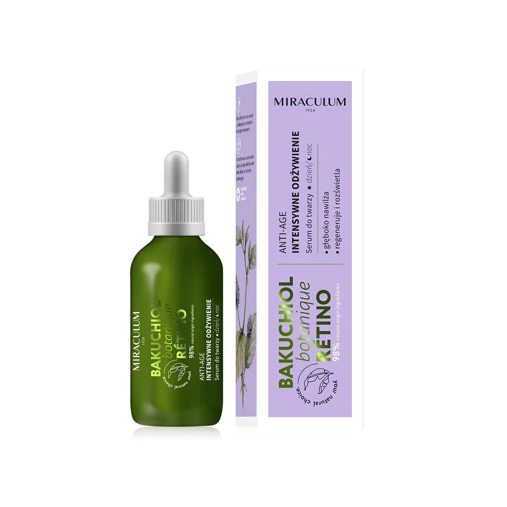 Miraculum Bakuchiol Anti-Age Intensive Skin Hydrating Serum veido serumas, 30 ml