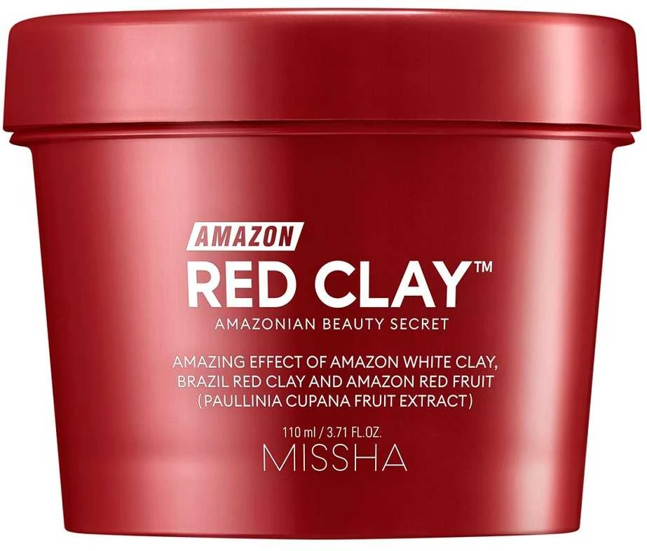 Missha "Amazon" raudonojo molio™ valomoji kaukė (porų kaukė) 110 ml