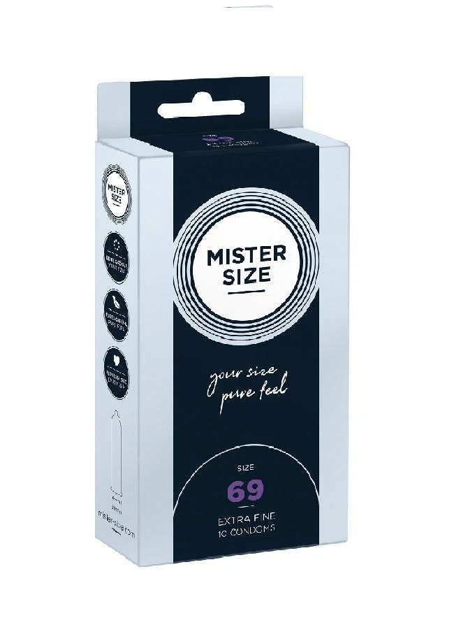 Mister Size PIECES Mister Dydis - 69 mm Prezervatyvai 10 vnt