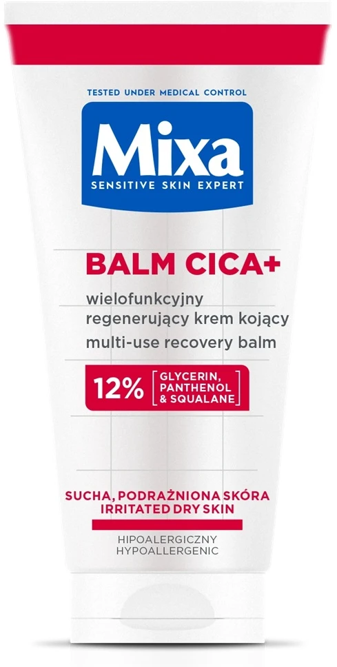 AA Mixa Balm Cica+ daugiafunkcinis regenerujący krem kojący dla podrażnionej skóry zapewniający efekt intensywnej regeneracji 50ml