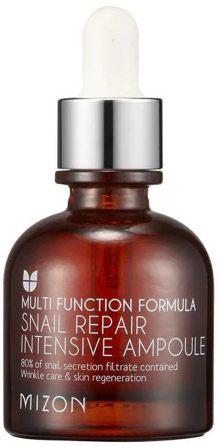Atstatomasis veido odos koncentratas Mizon Multi Function Formula Snail Repair Intensive Ampoule su sraigių ekstraktu, 30 ml