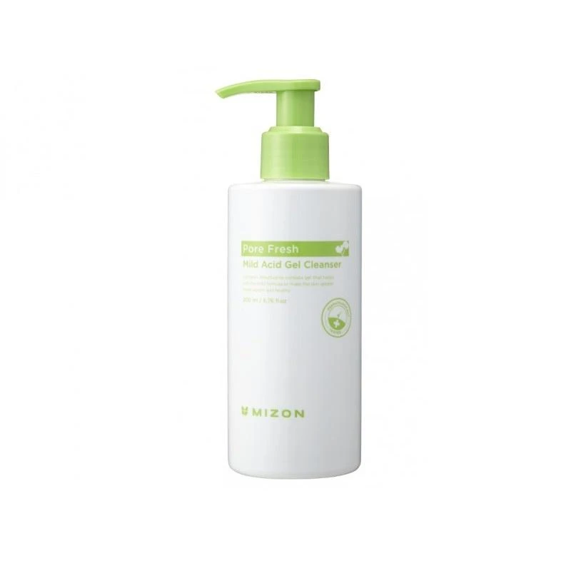 Veido odos prausiklis Mizon Pore Fresh Mild Acid Gel Valiklis, efektyviai valo užsikimšusias poras, 150 ml