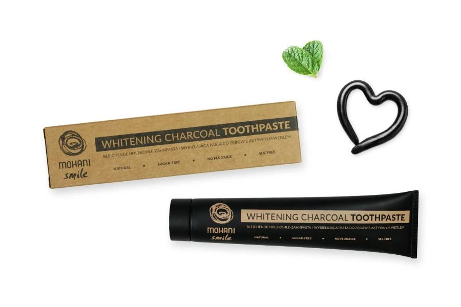 Mohani dantų pasta su aktyvuota anglimi Smile balinamoji 75ml