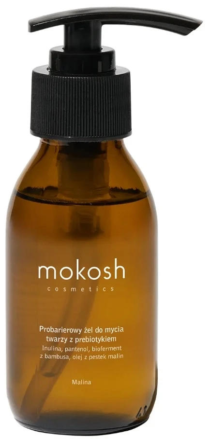 Mokosh Probarierowy żel do mycia twarzy su prebiotykiem Malina 90ml