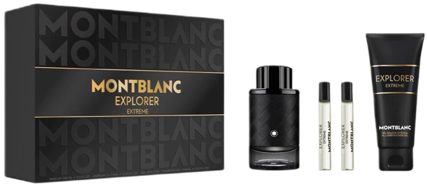 Mont Blanc Montblanc Explorer Extreme Eau De Parfum Purškiklis, 100 ml Set 4 Pieces