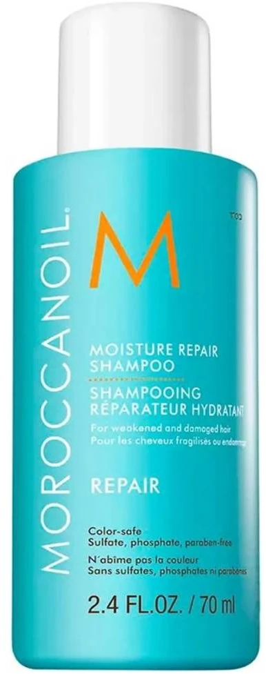 Šampūnas pažeistiems plaukams Moroccanoil Moisture Repair, 70 ml