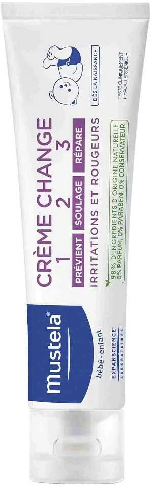 Mustela 1 2 3 Vitamin Barrier Kreminis kremas nuo sauskelnių dirginimo, 50 ml