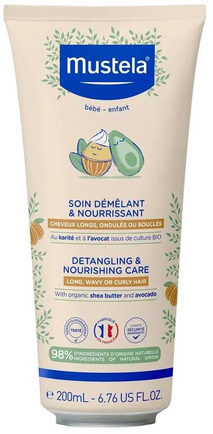 Mustela Sviestmedžių aliejumi & Avocado Hair Kreminis Treatment Detangling & Smoothing, 200 ml