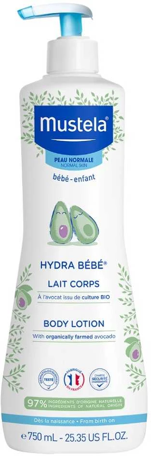 Mustela Hydra Bebe Losjonas kūnui, 750 ml